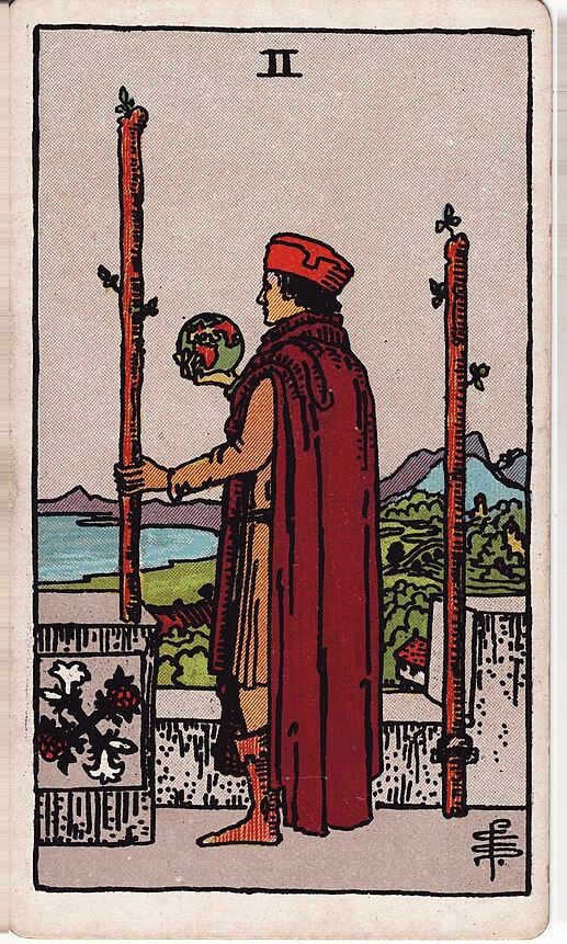 Lá Hai Gậy (Two of Wands)