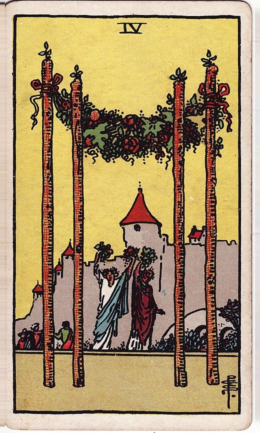 Lá Bốn Gậy (Four of Wands)