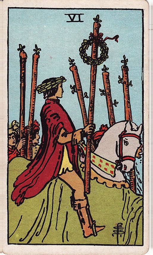 Lá Sáu Gậy (Six of Wands)