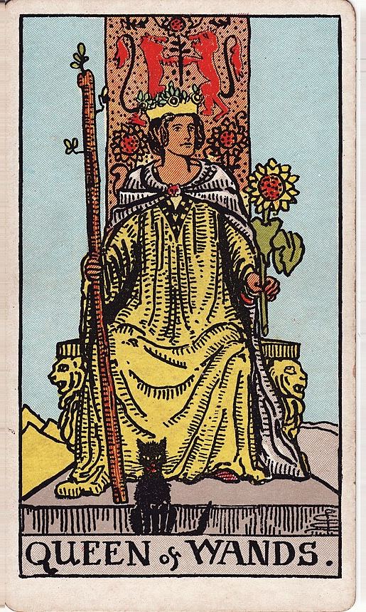 Lá Nữ hoàng Gậy (Queen of Wands)