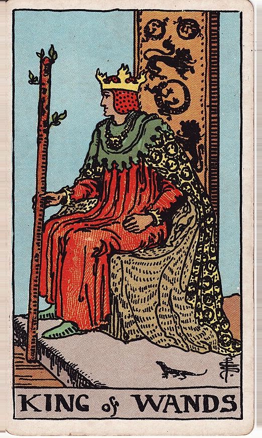 Lá Vua Gậy (King of Wands)