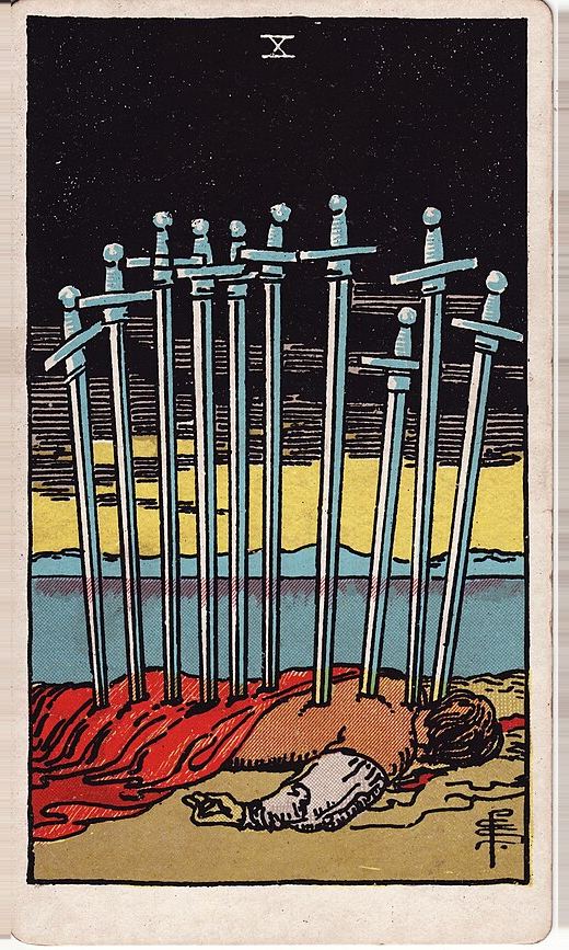 Lá Mười Kiếm (Ten of Swords)