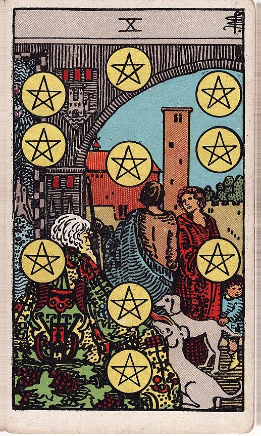Lá Mười Tiền (Ten of Pentacles)